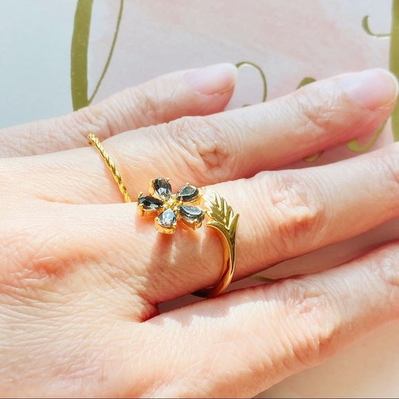 Dainty Twist Gold Plated 925 Simple Stacking Ring - Picture 6 of 6